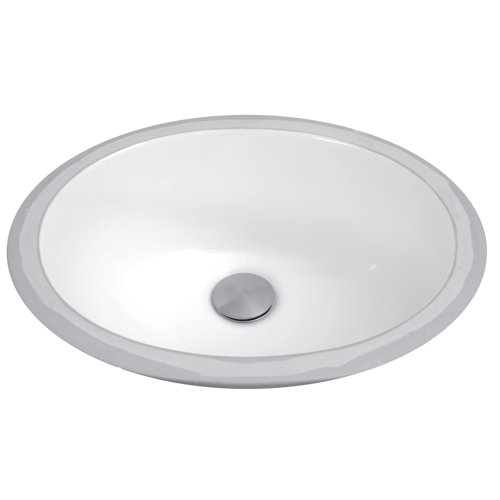 Nantucket Sinks Great Point Vitreous China Oval Undermount Bathroom